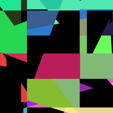 Geometrik soyutlama üretken sanat arkaplan çizimi