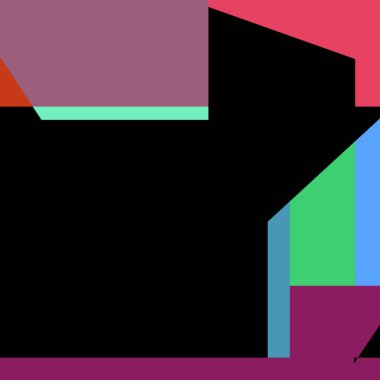 Geometrik soyutlama üretken sanat arkaplan çizimi