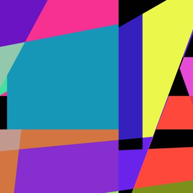 Geometrik soyutlama üretken sanat arkaplan çizimi