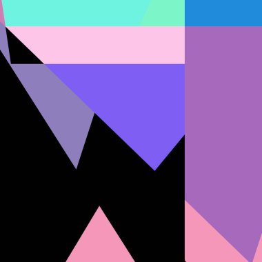 Geometrik soyutlama üretken sanat arkaplan çizimi