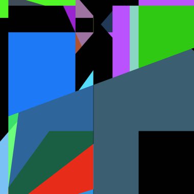 Geometrik soyutlama üretken sanat arkaplan çizimi