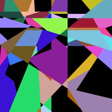 Geometrik soyutlama üretken sanat arkaplan çizimi