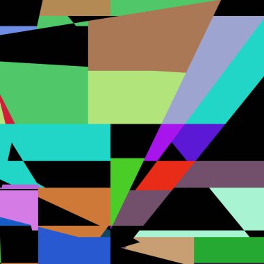 Geometrik soyutlama üretken sanat arkaplan çizimi