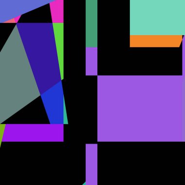 Geometrik soyutlama üretken sanat arkaplan çizimi