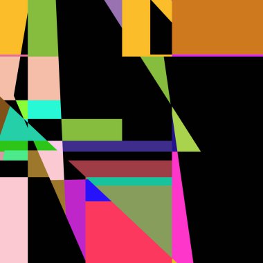 Geometrik soyutlama üretken sanat arkaplan çizimi