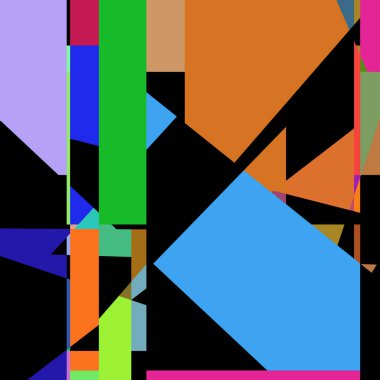 Geometrik soyutlama üretken sanat arkaplan çizimi