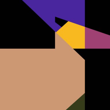 Geometrik soyutlama üretken sanat arkaplan çizimi