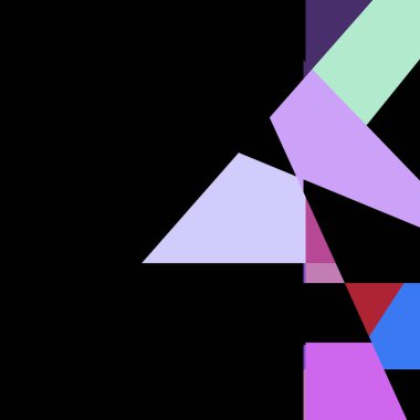 Geometrik soyutlama üretken sanat arkaplan çizimi