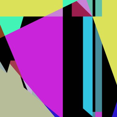 Geometrik soyutlama üretken sanat arkaplan çizimi