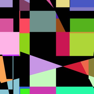 Geometrik soyutlama üretken sanat arkaplan çizimi