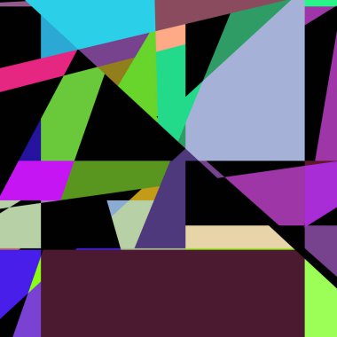 Geometrik soyutlama üretken sanat arkaplan çizimi