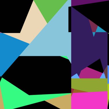 Geometrik soyutlama üretken sanat arkaplan çizimi