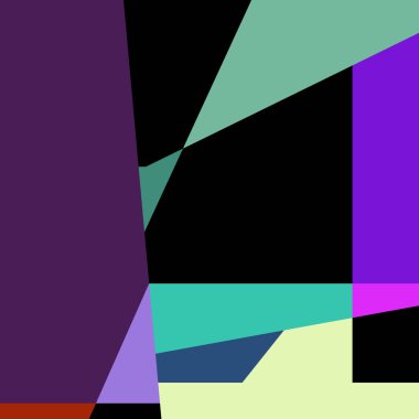 Geometrik soyutlama üretken sanat arkaplan çizimi