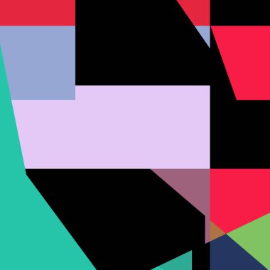 Geometrik soyutlama üretken sanat arkaplan çizimi