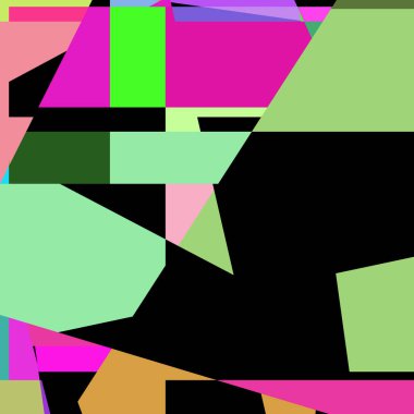 Geometrik soyutlama üretken sanat arkaplan çizimi