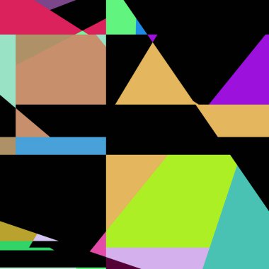 Geometrik soyutlama üretken sanat arkaplan çizimi