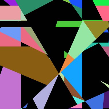 Geometrik soyutlama üretken sanat arkaplan çizimi