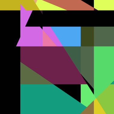 Geometrik soyutlama üretken sanat arkaplan çizimi