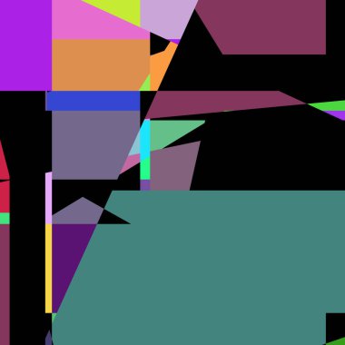 Geometrik soyutlama üretken sanat arkaplan çizimi