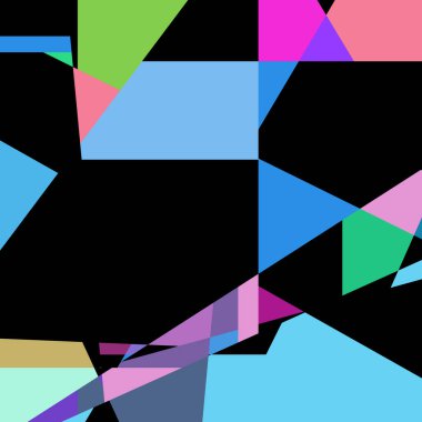 Geometrik soyutlama üretken sanat arkaplan çizimi