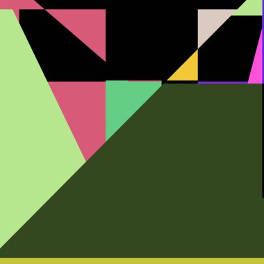 Geometrik soyutlama üretken sanat arkaplan çizimi