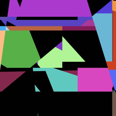 Geometrik soyutlama üretken sanat arkaplan çizimi