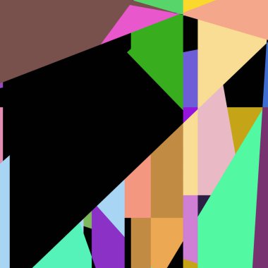 Geometrik soyutlama üretken sanat arkaplan çizimi