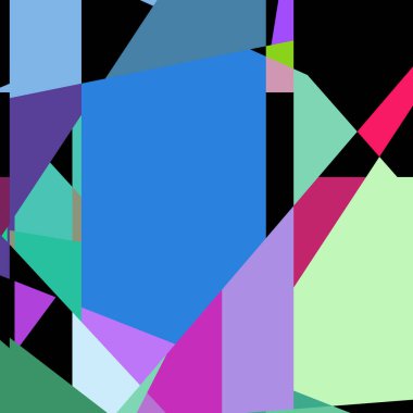 Geometrik soyutlama üretken sanat arkaplan çizimi