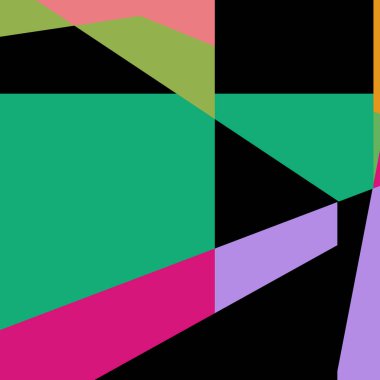 Geometrik soyutlama üretken sanat arkaplan çizimi