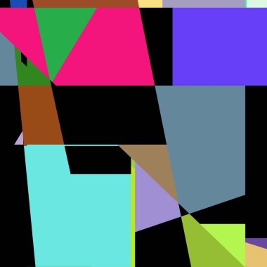 Geometrik soyutlama üretken sanat arkaplan çizimi