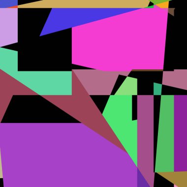 Geometrik soyutlama üretken sanat arkaplan çizimi