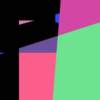 Geometrik soyutlama üretken sanat arkaplan çizimi