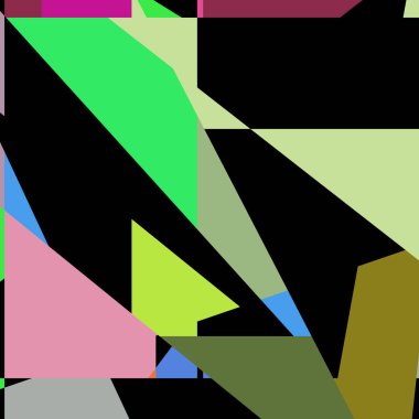 Geometrik soyutlama üretken sanat arkaplan çizimi