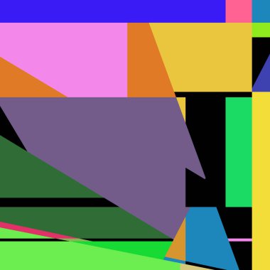 Geometrik soyutlama üretken sanat arkaplan çizimi