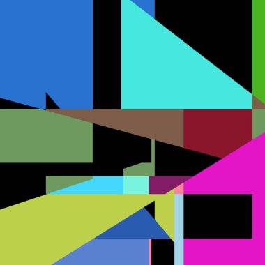 Geometrik soyutlama üretken sanat arkaplan çizimi