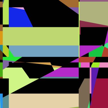 Geometrik soyutlama üretken sanat arkaplan çizimi