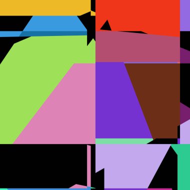 Geometrik soyutlama üretken sanat arkaplan çizimi