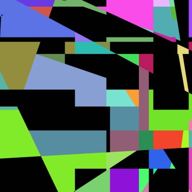 Geometrik soyutlama üretken sanat arkaplan çizimi