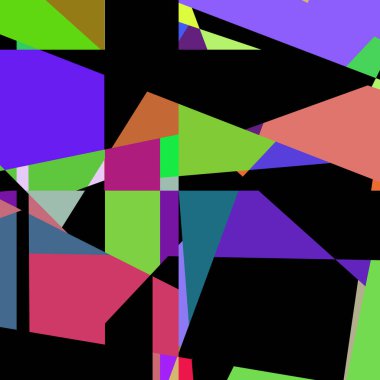 Geometrik soyutlama üretken sanat arkaplan çizimi