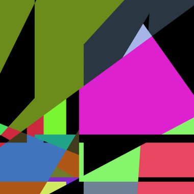 Geometrik soyutlama üretken sanat arkaplan çizimi