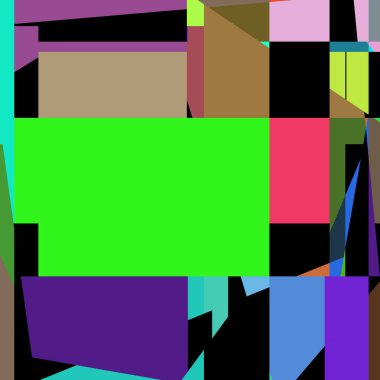 Geometrik soyutlama üretken sanat arkaplan çizimi