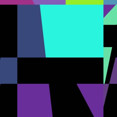 Geometrik soyutlama üretken sanat arkaplan çizimi