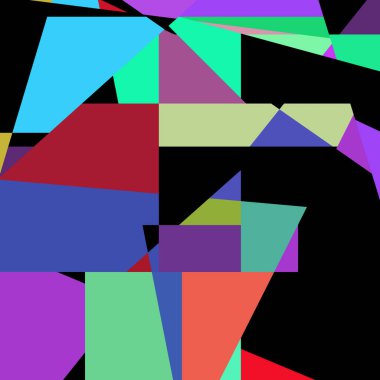 Geometrik soyutlama üretken sanat arkaplan çizimi