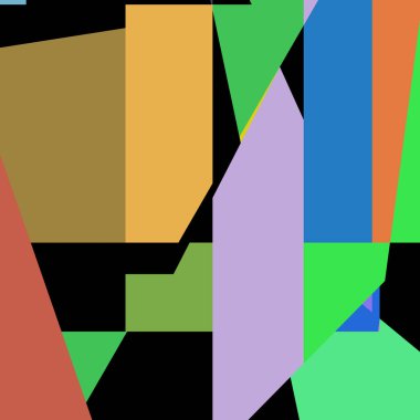 Geometrik soyutlama üretken sanat arkaplan çizimi