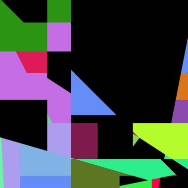 Geometrik soyutlama üretken sanat arkaplan çizimi