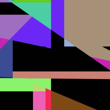 Geometrik soyutlama üretken sanat arkaplan çizimi