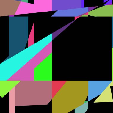 Geometrik soyutlama üretken sanat arkaplan çizimi