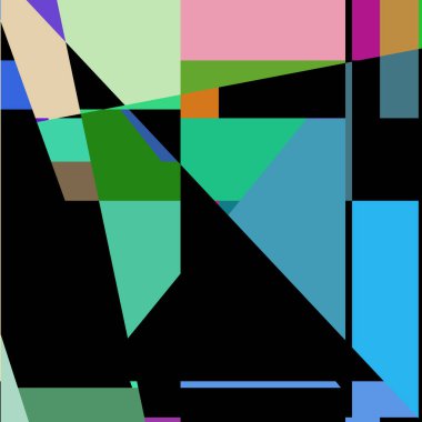 Geometrik soyutlama üretken sanat arkaplan çizimi