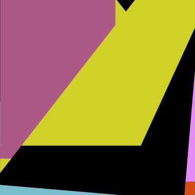 Geometrik soyutlama üretken sanat arkaplan çizimi