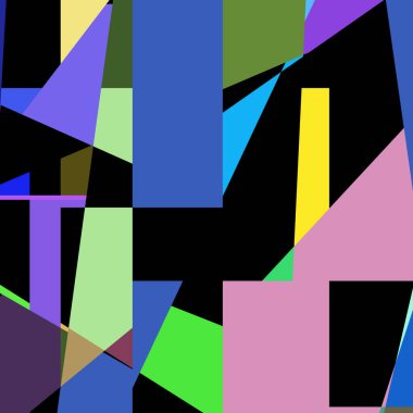 Geometrik soyutlama üretken sanat arkaplan çizimi